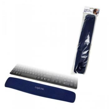 LogiLink Tastiera con Poggiapolso in Gel, Blu ID0045