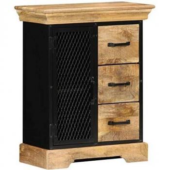 Solid Mango Wood Sideboard 60x30x75 cm