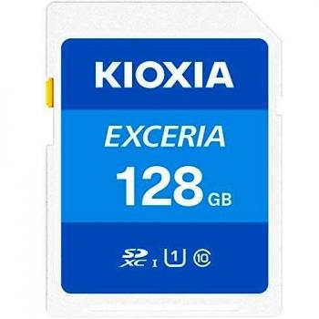 Kioxia Exceria (SDXC, 128 GB, U1, UHS-I), Speicherkarte, Blau