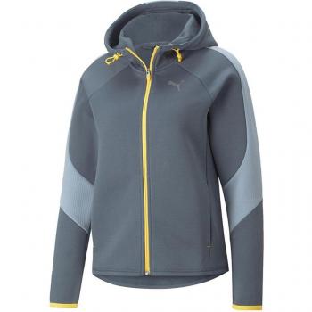 Puma Evostripe Donna Blu-Grigio Felpa con Cappuccio XL