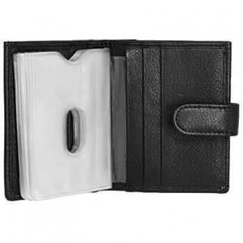 RAS Black Soft Leather Card Holder with Banknote Slot – Unisex