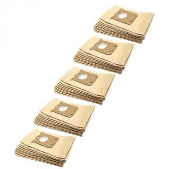 VHbw 50x Vacuum Cleaner Replacement Bag – Brown – Philips (158096/186521/223728/244336)