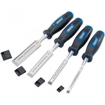 Draper 83351 Bevel Edge Wood Chisel Set (4 Piece)