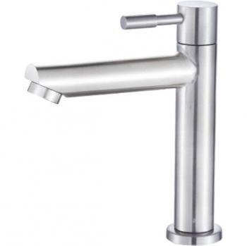 Single Cold Wash Basin Faucet Stainless Steel