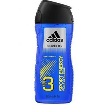 Adidas Sport Energy Men's 3 In 1 Shower Gel, Shampoo & Face Wash