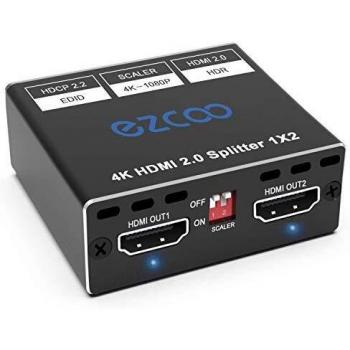 UltraSplit 2‑Monitor HDMI Converter – 4K 60Hz, 1080P 120Hz, HDR10, D‑OLYB