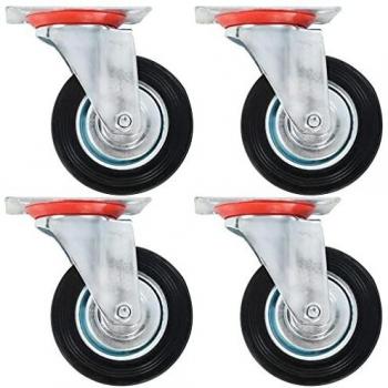 VidaXL 4 Piece 100 mm Swivel Caster Set
