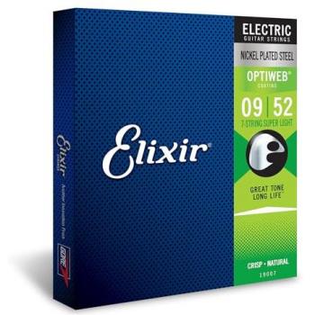 Elixir 7 cordes Optiweb Super Light 09-52