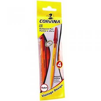 Pack Corvina Vintage Bolígrafo 4 en 1 rojo