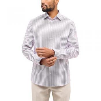 Eterna Herren Langarmhemd Modern Fit, weinrot, Gr. 42