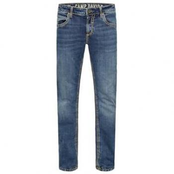 CAMP DAVID Herren Jeans Regular Fit 32/32 Blau – 98 % Baumwolle, 2 % Elasthan, Vintage Casual, normale Leibhöhe