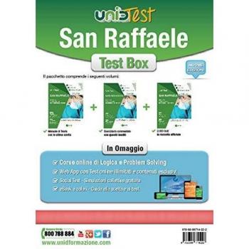 UnidTest. Università San Raffaele. Test box completo per il test di ammissione a Medicina, Odontoiatria e Professioni sanitarie: Manuale di teoria-Eserciziario commentato-2.000 quiz. Con app. Con...