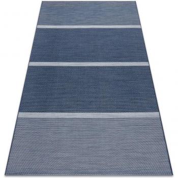 Rayures Bleu Tapis SIZAL 80×150 cm – Nettoyage Facile