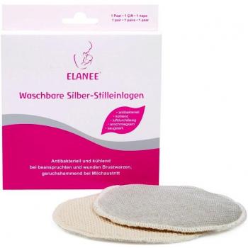 ELANEE 218-00 Silber-Stilleinlagen, Waschbar, 2 Stück