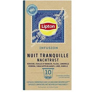 Infusion Nuit Tranquille Lipton, 10 capsules compatibles