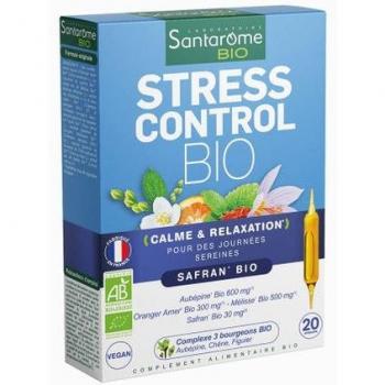 Santarome Stress Control Bio avec 20 ampoules bio-équilibrées