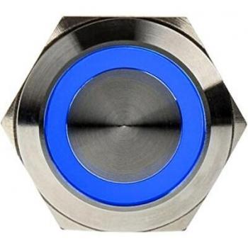 DimasTech 22mm Vandalismusschalter, Taster in Silber