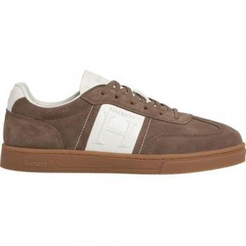 Scarpe Hackett Harper League 42 in pelle marrone bianca