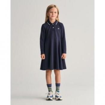 Vestido Casual Gant 751135, Manga Larga, Estilo Infantil
