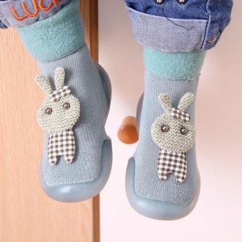 Chaussettes de sol d'intérieur antidérapantes pour bébés, 1 paire