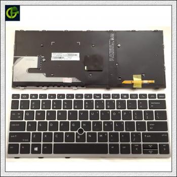 Set teclado y mouse retroiluminado inglés compatible con HP 730 G5, 735 G5, 830 G5, 836 G5 (Código: L07666-001)