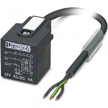 Phoenix Contact SAC-3P-1,5-PUR/A-1L-Z Elektronikkabel + Stecker, Schwarz