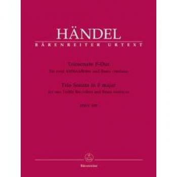 Trio Sonata in F major for two Treble Recorders & Basso continuo (HWV 405)