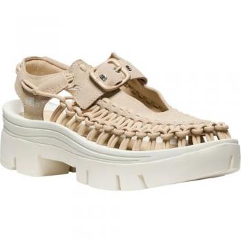 Keen Uneek Mary Jane Sandals Safari Star White Women's Footwear