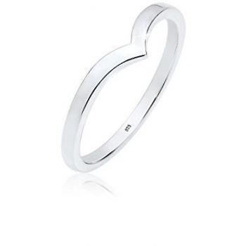 Argento Sterling 925 Anello Elli V‑Forma