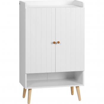 HOMCOM Sapateira Compacta com 2 Portas