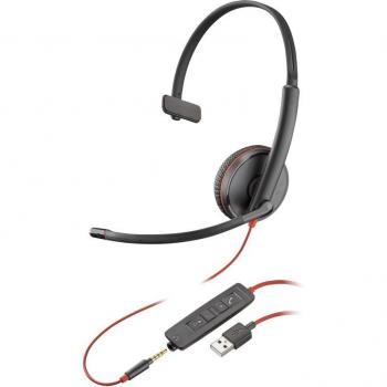 Casque USB-A Poly Blackwire 3215 avec réduction active du bruit
