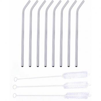 Set de 3 Pajitas Reusables en Acero