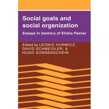 Ingles otros  social goals and social organization hb  cambridge