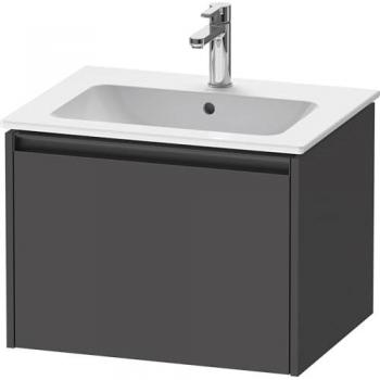 Graphit‑Matt Dekor: Duravit Ketho.2 Waschtischunterbau 610×440×480 mm
