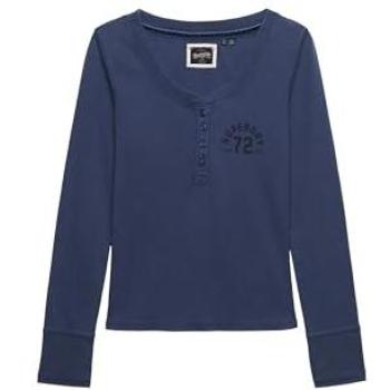 Superdry Women’s Long Sleeve Button‑Up Sport T-Shirt