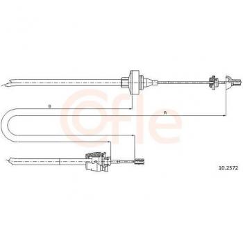 Cable de Embrague COFLE 10.2372 Resistente