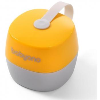 BabyOno Estojo Porta-Chupeta 0m+ Amarelo 1 unidade