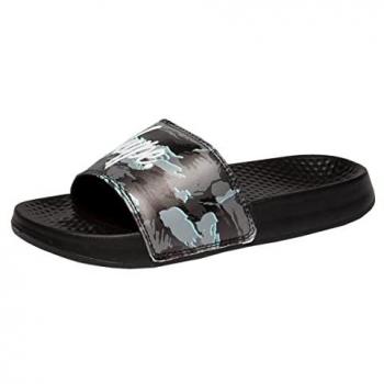 Hype Childrens Grey Gloom Camo Script Sliders