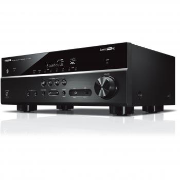 Yamaha RX‑V485 MC – Heimkino‑AV‑Receiver 5.1 Surround, Music Cast, Netzwerk‑Audio (schwarz)