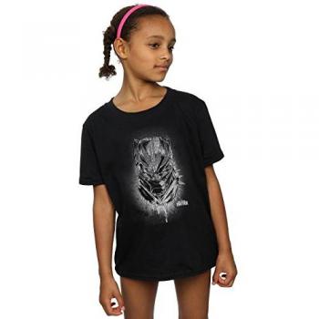 Spray Headshot Black Panther – Maglietta Marvel 100% Cotone