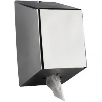 Dispenser de Papel de Baño en Acero Inoxidable con Cierre Seguro y Visualizador de Nivel