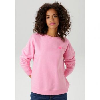Aniston CASUAL Hoodie Damen 48 – Applikation auf der Rückseite, Baumwolle/Polyester
