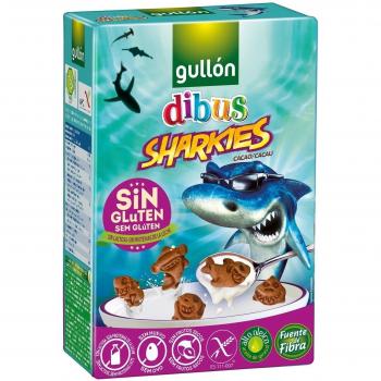 Gullón-Galletas Gullón Dibus Sharkies Chocolate (250 g)