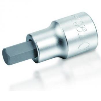 TOPTUL BCDA1612 Piezas insertables de llave cubo 1/2 hexagonal 12 mm Acero cromo vanadio