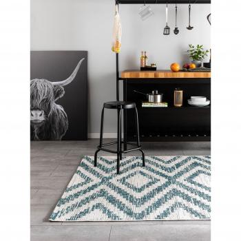 Benuta Tapis extérieur-intérieur Bleu 80x150 cm