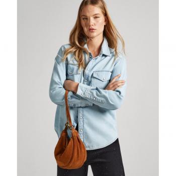 Pepe Jeans Ivy Long Sleeve Denim Blouse for Women