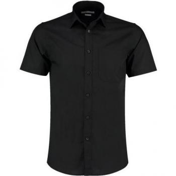 Herren Popeline Kurzarmhemd (15,5 Inch) – Königsblau – Kustom Edition