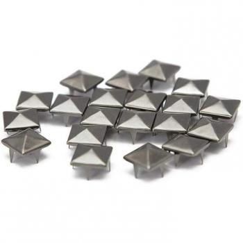 50 Pcs 12mm Metal Nailhead Pyramid Rivets