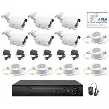 Kit de Seguridad Housecurity 6 Cámaras IR y Cables