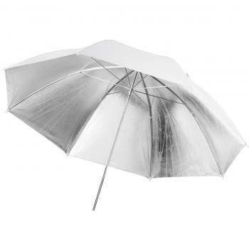 Walimex Pro Reflexschirm Silber/Weiß, Durchmesser 109 cm